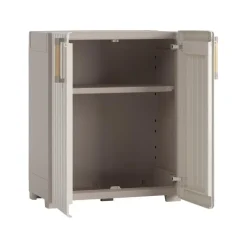 Keter Groove Opbergkast laag - 1 plank Discount