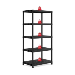 Keter Kunststof Stellingkast extra breed - 90x60x187cm - zwart Best