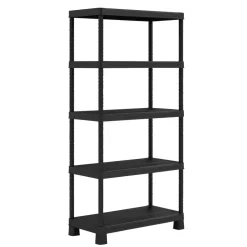 Keter Kunststof Stellingkast Tribac - Opbergrek - 90x45x182cm - zwart Sale