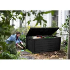 Keter Northwood Opbergbox - 630L - 155.1x72.4x69.4 cm - Grafiet Discount