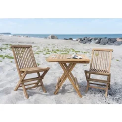 House Nordic Kinderstoel Naturel Teakhout - Zithoogte 33cm - Toledo - Set van 2 Online