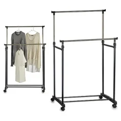 Kipit Kledingrek - mobiel - dubbele stang - 80 cm Sale