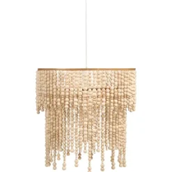Leen Bakker KIRINDI - Kroonluchter - Lichtbruin - Rubberhout Online
