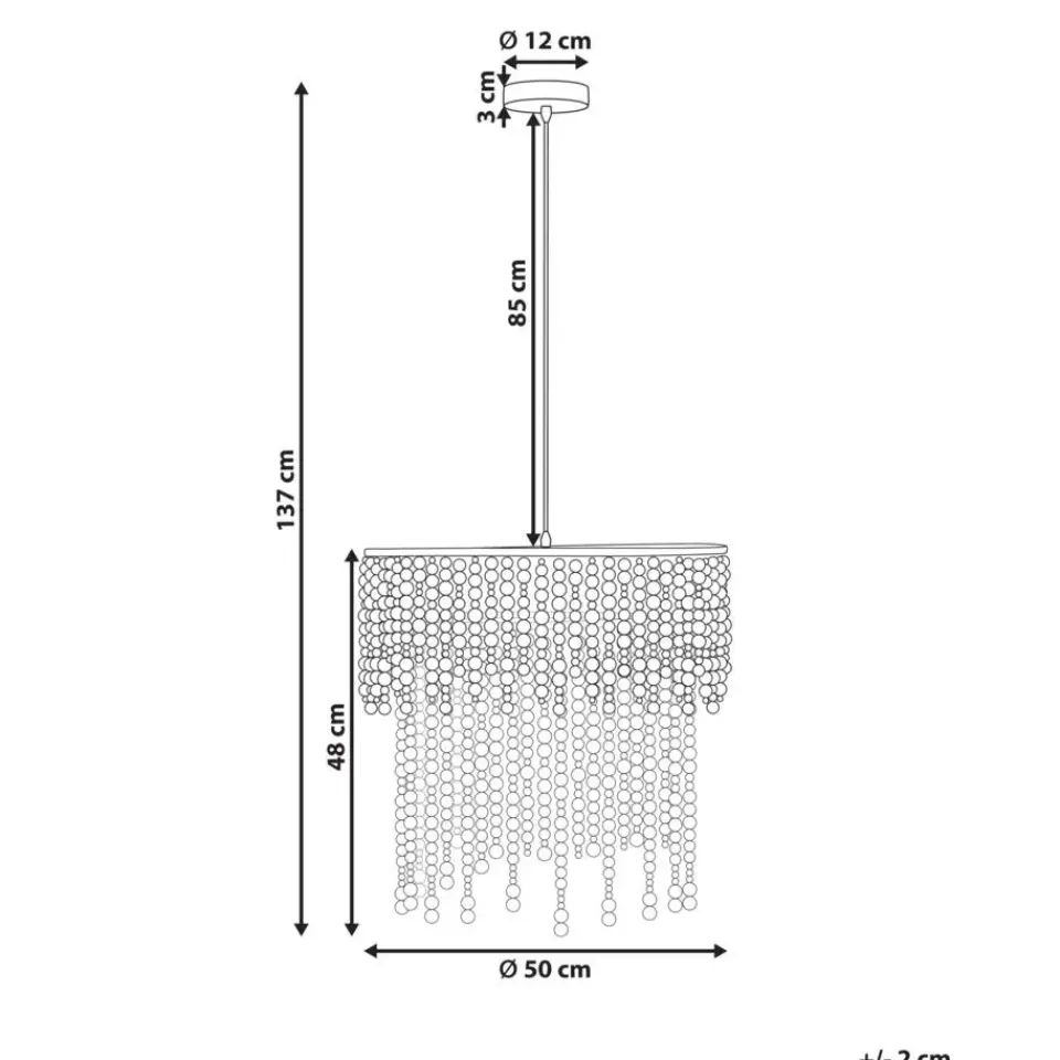 Leen Bakker KIRINDI - Kroonluchter - Lichtbruin - Rubberhout Online