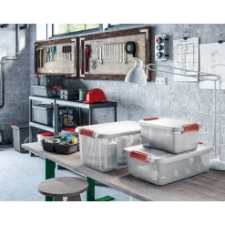 Kis K Latch Opbergbox M - 28L - transparant Outlet