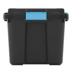 KIS Scuba box M - 45L - zwart/blauwe clips Outlet