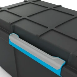 KIS Scuba Opbergbox L - 80L - zwart/blauwe clips