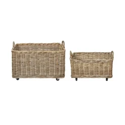 Beliani KITIM - Manden set - Natuurlijk - Rotan New