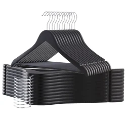 ACAZA Kledinghangers - massief hout - 30 stuks - zwart Online