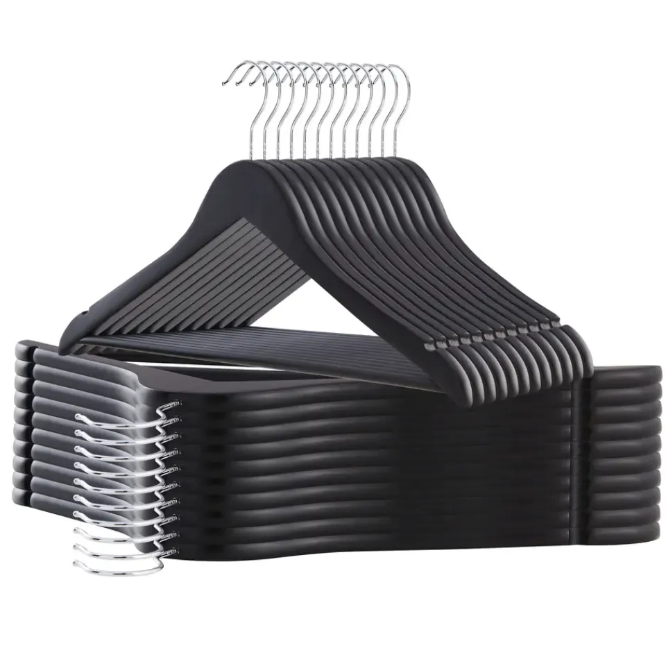 ACAZA Kledinghangers - massief hout - 30 stuks - zwart Online