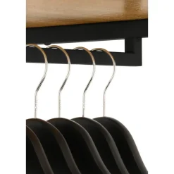 Merkloos Kledingkast - Open Kast - 176x90x40 cm - MDF lichte Eik & Metaal Hot