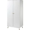 Vipack Kledingkast Billy 2 deuren MDF - wit/goud Online