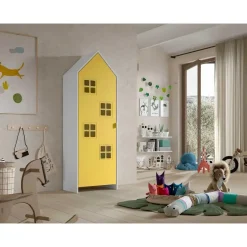 Vipack Kledingkast Casami Bruges - 58x37x172 cm - Geel Clearance