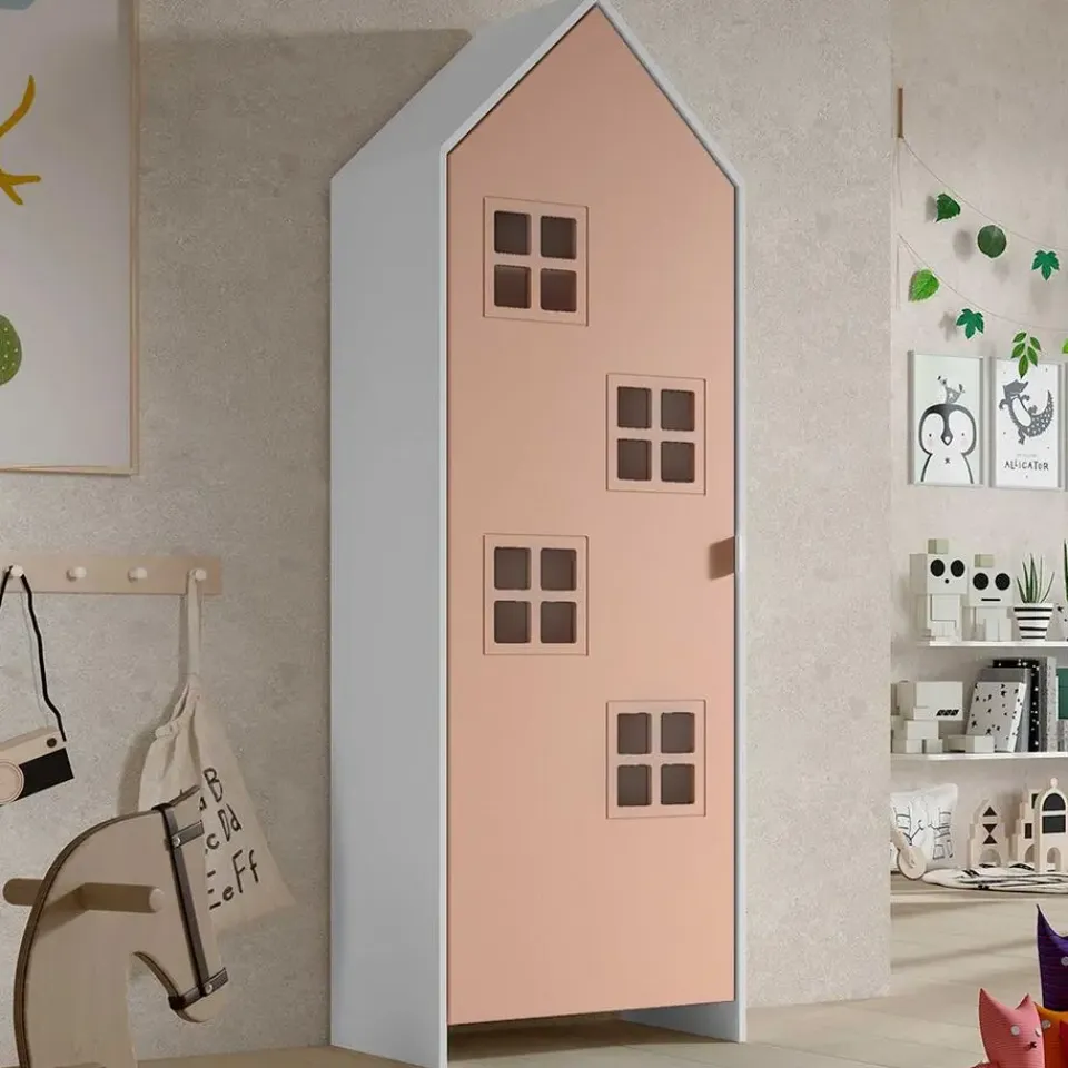 Vipack Kledingkast Casami Bruges - 58x37x172 cm - Roze Sale