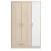 Leen Bakker Kledingkast Charly 3-deurs - acaciakleur - 180x112x52 cm Outlet