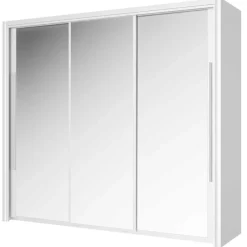 Gami Kledingkast Cody 231cm met 3 schuifdeuren & spiegel - wit Online