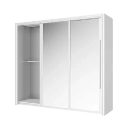 Gami Kledingkast Cody 231cm met 3 schuifdeuren & spiegel - wit Online