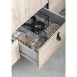 Leen Bakker Kledingkast Kansas 3-deurs - eikenkleur - 200x150x60 cm Discount