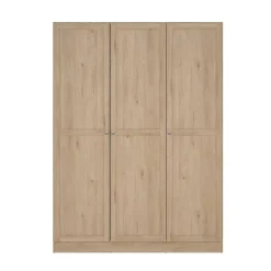 Leen Bakker Kledingkast Lynn 3-deurs - eikenkleur - 200x147x62 cm Hot