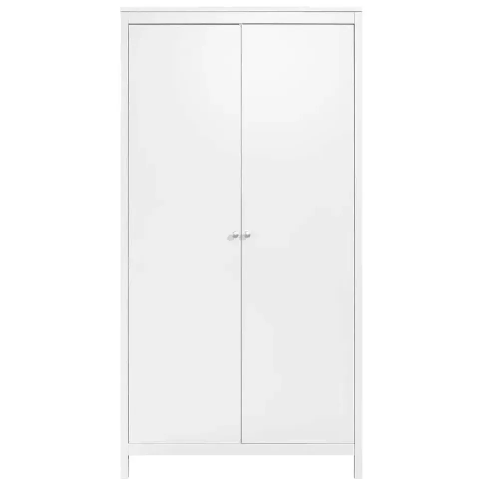 Leen Bakker Kledingkast Madeira 2-deurs - wit - 199x102x58 cm Discount
