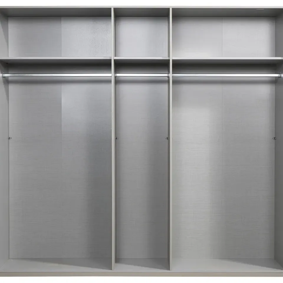 Leen Bakker Kledingkast Milaan 5-deurs - greige - 236x225x58 cm Hot