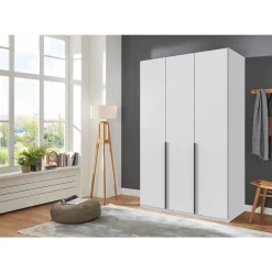 Leen Bakker Kledingkast Milaan 3-deurs - wit - 236x135x58 cm New