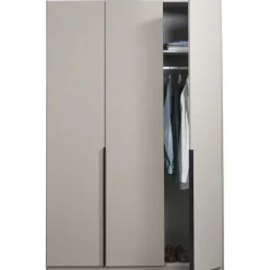 Leen Bakker Kledingkast Milaan 3-deurs - greige - 236x135x58 cm Online