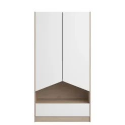 Parisot Kledingkast Shelby met 2 deuren en 1 lade - eik/wit Hot