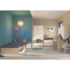 Parisot Kledingkast Shelby met 2 deuren en 1 lade - eik/wit Hot