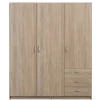 Leen Bakker Kledingkast Varia 3-deurs - licht eiken - 175x146x50 cm Hot