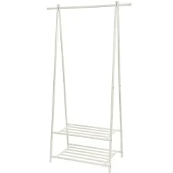 Merkloos Kledingrek - metaal - wit Best