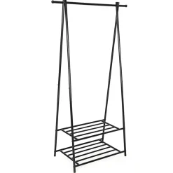 Merkloos Kledingrek - metaal - zwart Discount