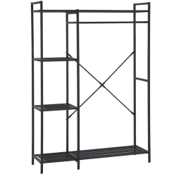 Emob Exclusive Kledingrek Marek - 120x40x171cm - zwart metaal Clearance