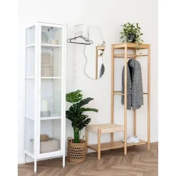 House Nordic Kledingrek Naturel Bamboe - 14x39x165cm - Ember New