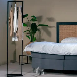 Giga Meubel Kledingrek Zwart - Metaal - 40x30x190cm - Stella Hot