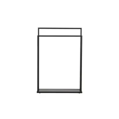 Fjôrd Kledingrek Zwart Metaal - 70x30x100cm - Alva Clearance