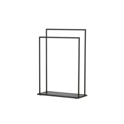 Fjôrd Kledingrek Zwart Metaal - 70x30x100cm - Alva Clearance