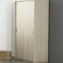 CBA Kleerkast Lorrie 2 schuifdeuren, 1 kledingroede en 3 legplanken-Shannon eik Best