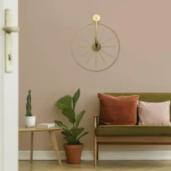 Art for the Home Klok - Luxe Gouden Ronde Hangende Klok - 55 x 65 Discount