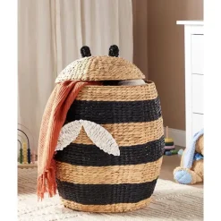 Beliani KNYSNA - Mand - Natuurlijk/Zwart - Waterhyacint Sale