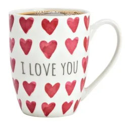 Secret de Gourmet Koffiemok MR Lover Lover - 1x - Keramiek - wit/rood Discount