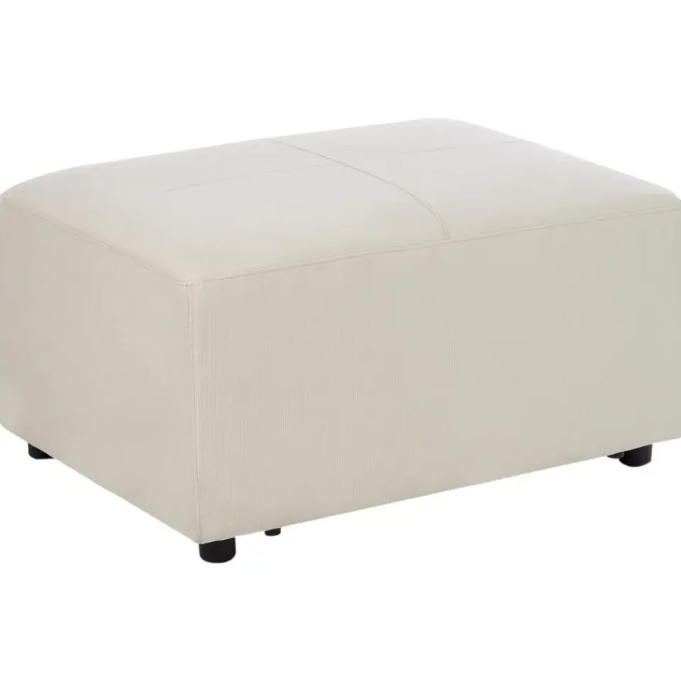 Leen Bakker KOHLO - Ottomaan - Lichtbeige - Polyester Discount