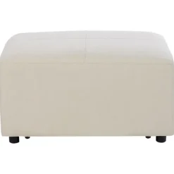 Leen Bakker KOHLO - Ottomaan - Lichtbeige - Polyester Discount