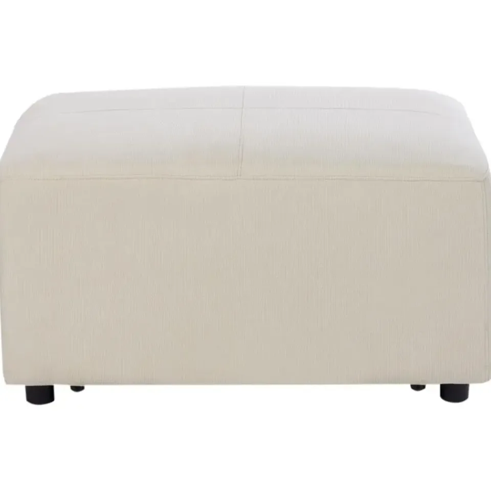 Leen Bakker KOHLO - Ottomaan - Lichtbeige - Polyester Discount