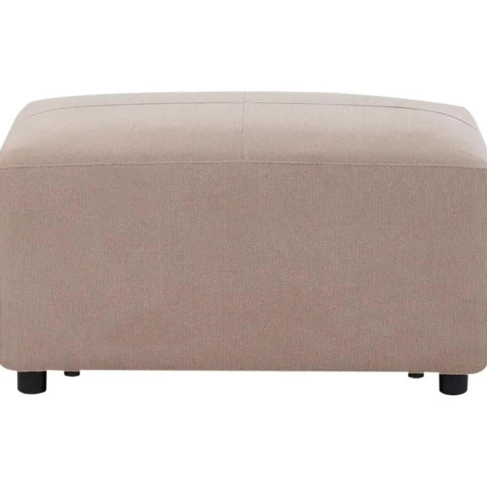 Leen Bakker KOHLO - Ottomaan - Taupe - Polyester Discount