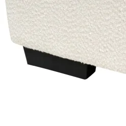 Leen Bakker KOLDING - Ottomaan - Lichtbeige - Bouclé Clearance