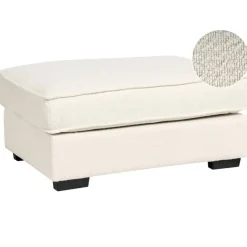 Leen Bakker KOLDING - Ottomaan - Lichtbeige - Bouclé Clearance