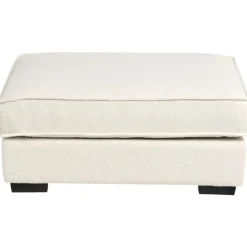 Leen Bakker KOLDING - Ottomaan - Lichtbeige - Bouclé Clearance