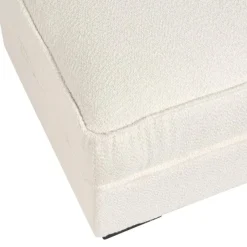 Leen Bakker KOLDING - Ottomaan - Lichtbeige - Bouclé Clearance