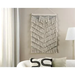 Beliani KOTRA - Wandhanger - Beige - Katoen Discount